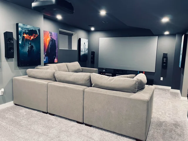 DIY basement home theater